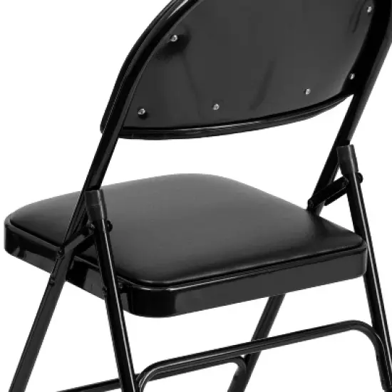 Emma and Oliver 2 Pack Home & Office Easy-Carry Party Events Padded Folding Chair image {6}