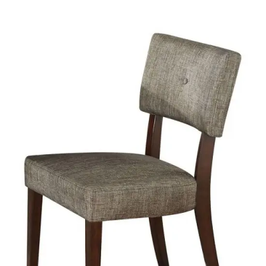 Se of 2 20" Drake Dining Chairs Gray Fabric/Espresso - Acme Furniture image {2}