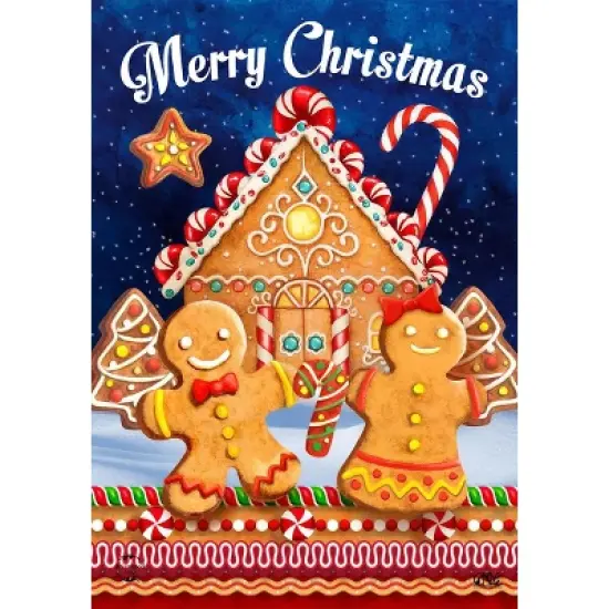 Briarwood Lane Christmas Garden Flag 12x18 For Outdoor Gingerbread House For Christmas Garden Flag Flags For Outside image {4}