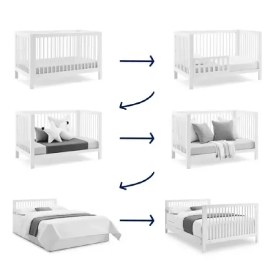 BabyGap by Delta Children Charlie 6-in-1 Convertible Crib - Greenguard Gold Certified image {3}