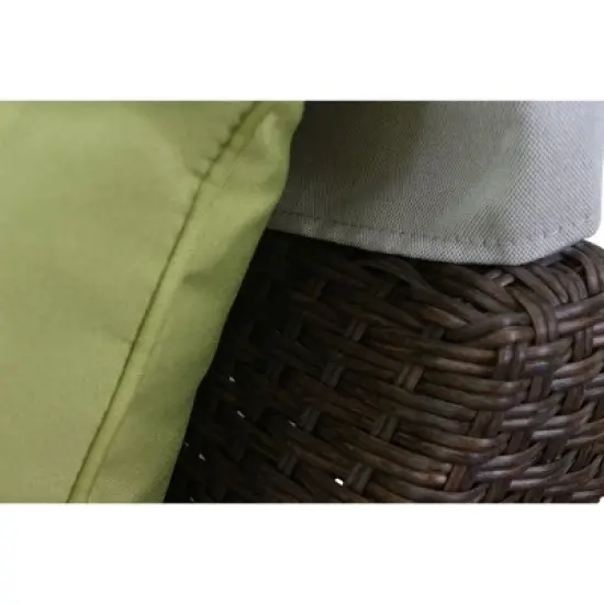 Courtyard Casual Green Eclipse Outdoor Expandable Oval Daybed with Canopy image {2}