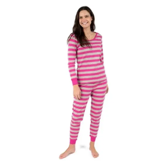 Leveret Womens Two Piece Cotton Striped Pajamas image {5}