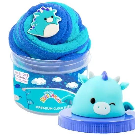 Squishmallows Slime Jar Top Tatiana Blue Raspberry Scented Slimes and Putties: Educational Focus on Gross Motor Skills image {1}