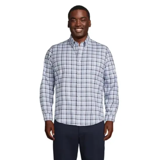 Lands' End Men's Traditional Fit No Iron Twill Shirt image {11}