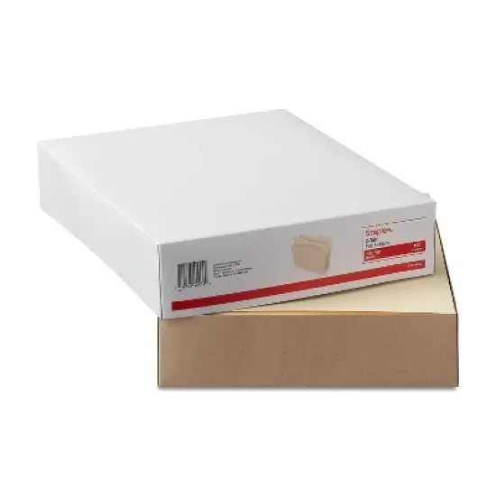 MyOfficeInnovations Manila File Folders Letter 2 Tab Assorted Positions 100/Box 116855 image {3}