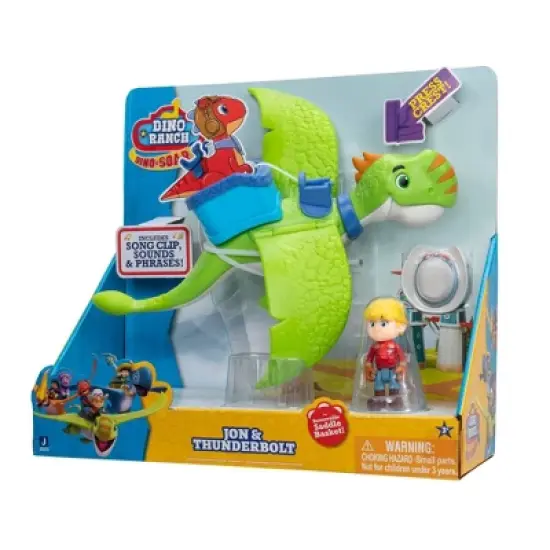 Dino Ranch Jon and Flying Thunderbolt Figures image {7}