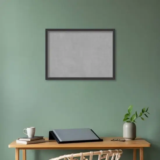 30"x22" Framed Magnetic Board Black - Amanti Art image {5}