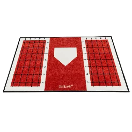 GoSports Baseball and Softball Hitting Mat with Batting Stance Alignment Guide image {6}