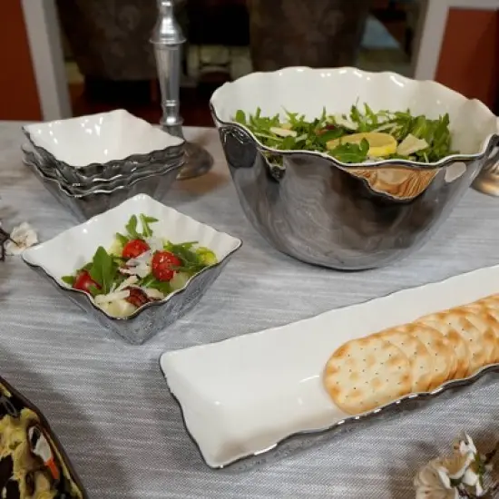 Certified International Silver Coast Cracker Tray image {3}