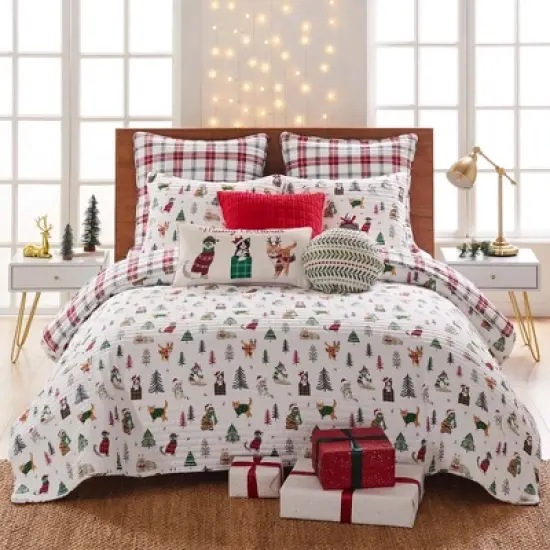 Meowy Christmas Quilt Set - Levtex Home image {7}
