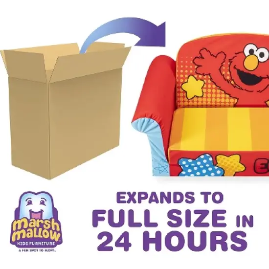 Marshmallow Furniture Disney's 2 in 1 Flip Open Compressed Foam Sofa and Sleeper Bed with Washable Cover image {4}