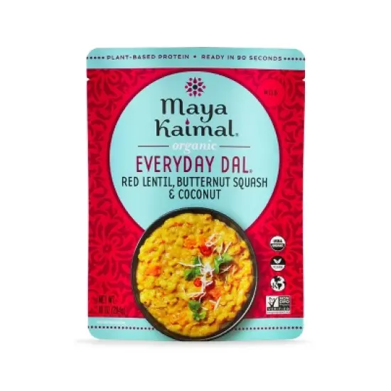 Maya Kaimal Organic Vegan Everyday Dal Red Lentils with Butternut Squash and Coconut - 10oz image {5}