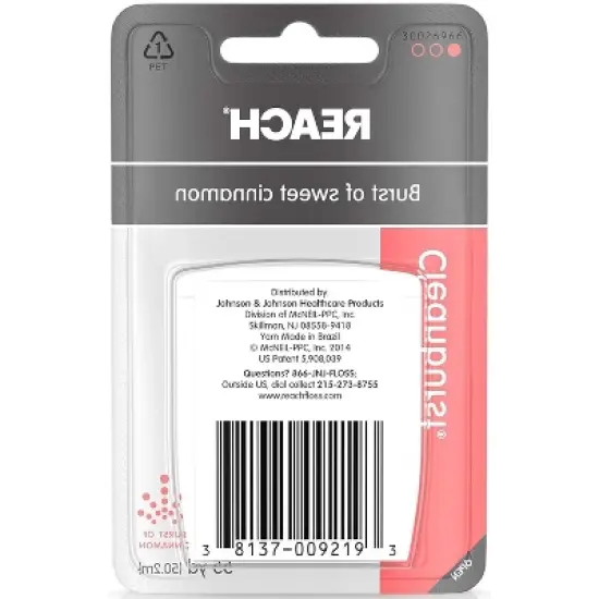 Reach Cleanburst Waxed Floss Cinnamon 55 Yd image {4}