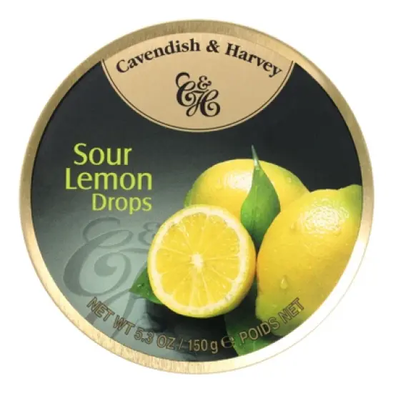 Cavendish & Harvey Sour Lemon Drops - Case of 12/5.3 oz image {1}