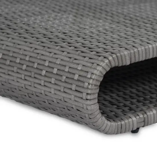 Christopher Knight Home Patio Rattan and Metal Chaise Lounge with Adjustable Backrest image {8}