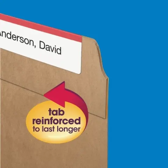 Smead File Folder, Reinforced Straight-Cut Tab, Letter Size, Kraft, 100 Per Box (10710) image {5}