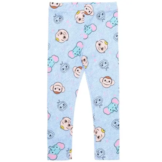 CoComelon JJ Pullover Long Sleeve Graphic T-Shirt & Leggings Pink / Blue  image {2}