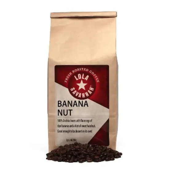 Lola Savannah Banana Nut Whole Bean Caffeinated Coffee - 32oz image {7}