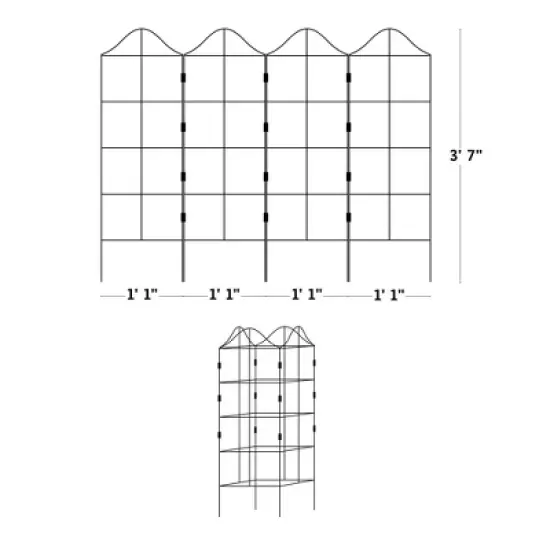 Tierra Garden Fold-A-Frame Plant Support Trellis image {1}