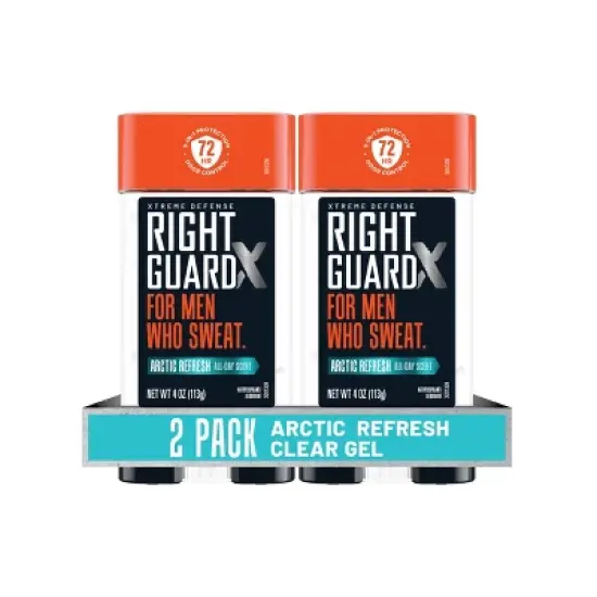 Right Guard Xtreme Defense Gel Antiperspirant & Deodorant - Arctic Refresh Scent - 4oz/2ct image {3}