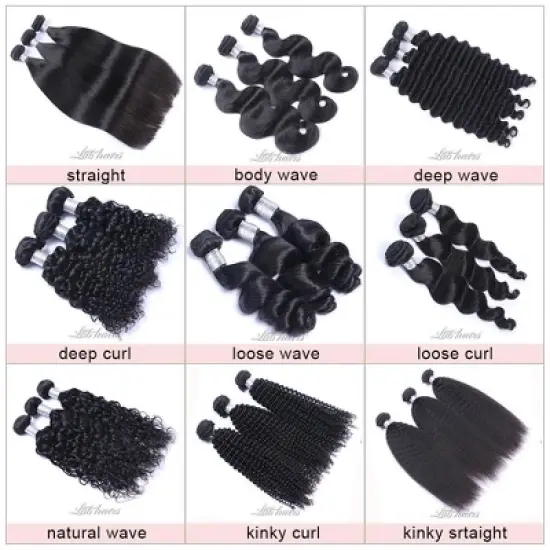Labhairs 3PCS Brazilian Natural Wave Bundles Deal 100% Virgin Human Hair image {2}