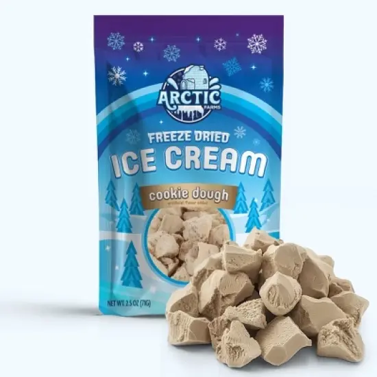 Arctic Farms Freeze Dried Ice Cream That Does Not Melt (Bits) (Cookie Dough) image {7}