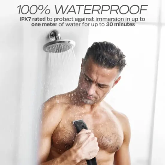 HUMMINGBIRD MK4 Electric Body Hair Trimmer for Men Body Groomer Kit for Privates, Shaver for Hard to Reach Areas, USB-C Rechargeable, Storage Base image {2}