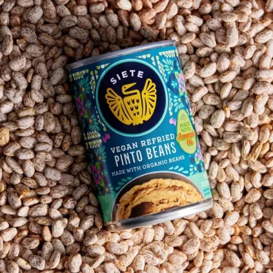 Siete Vegan Refried Pinto Beans - 16oz image {4}