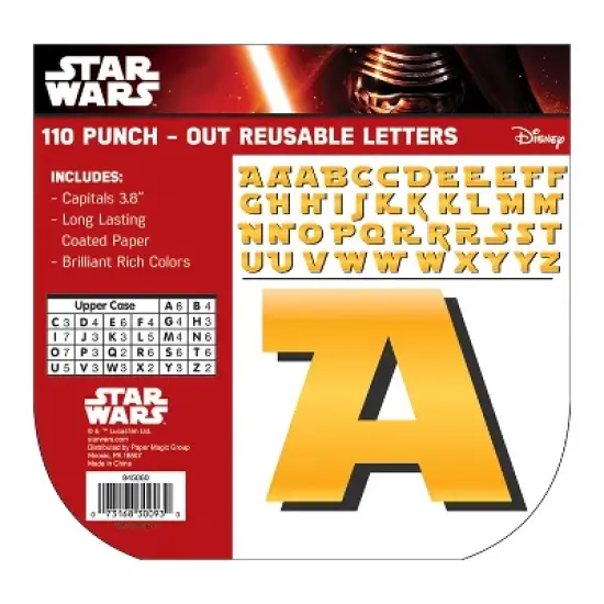 Eureka&reg; Star Wars&trade; Deco 4" Letters, 110 Per Pack, 3 Packs image {1}