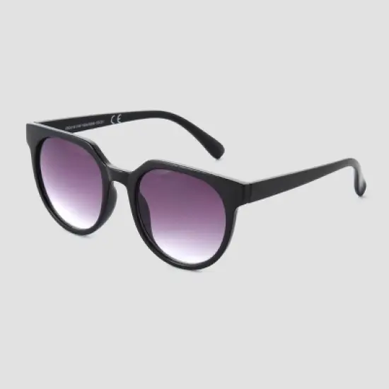 Women's Angular Square Sunglasses - Universal Thread&trade; Black image {3}