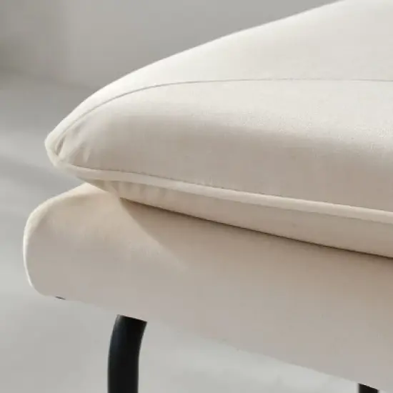 Nano 48" Upholstered Modern Double Layered Cushion Bedroom Bench - The Pop Maison image {6}