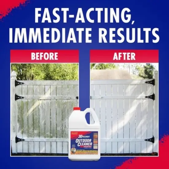 30 SECONDS Outdoor Mold, Mildew, Algae Cleaner, 1 Gallon Concentrate image {6}