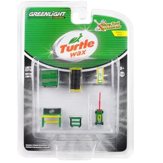 "Turtle Wax" 6 piece Shop Tools Set "Shop Tool Accessories" Series 1 1/64 by Greenlight image {2}