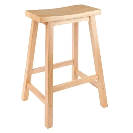 24" Satori Saddle Seat Counter Height Barstool - Winsome image {5}