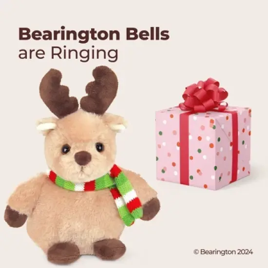 Bearington Bucky Reindeer Christmas Stuffed Animal, Christmas Plushies, 7 Inch Plush Reindeer, Ideal Stuffed Christmas Animals Gift image {3}