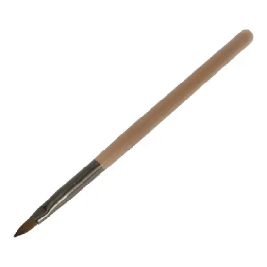 Unique Bargains Petal Nail Painting Brushes for Polish Painting Home DIY Nail Design Clear Brown 1 Pc image {6}