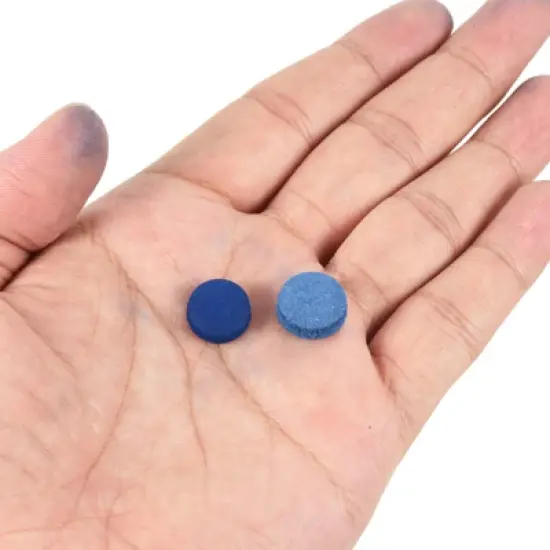Unique Bargains Faux Leather Wear-resistant Multiple Billiard Cue Tips 20 Pcs image {3}