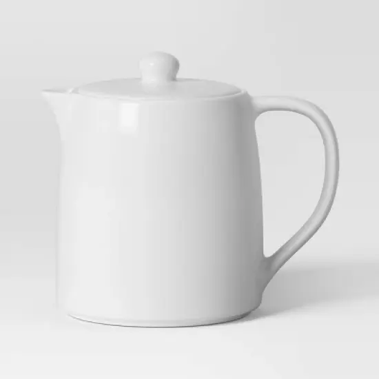 Porcelain Tea Pot White - Threshold&trade;: 50oz Capacity, Dishwasher & Microwave Safe, Porcelain Handle & Lid image {4}