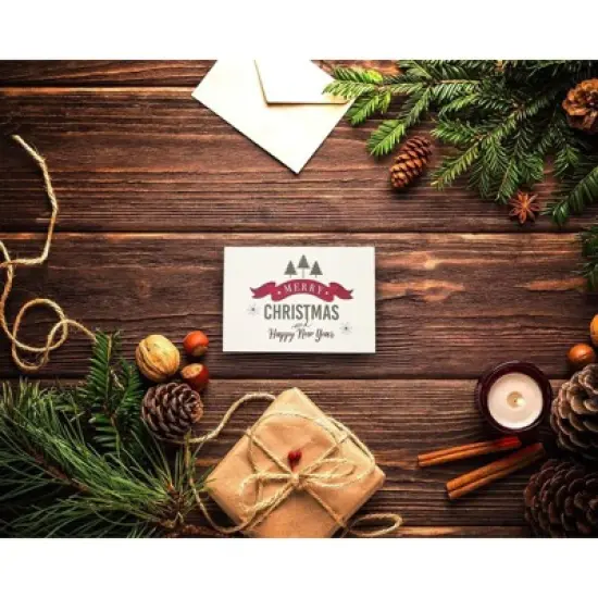 Sustainable Greetings 48 Pack Merry Christmas Xmas Greeting Cards Assortment with 6 Festive Holiday Winter Designs, 4 x 6 In image {2}