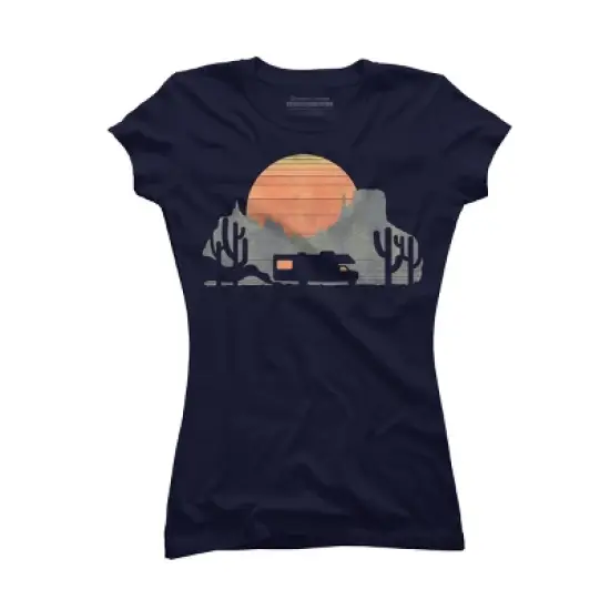 Junior's Design By Humans on the road By radiomode T-Shirt image {5}