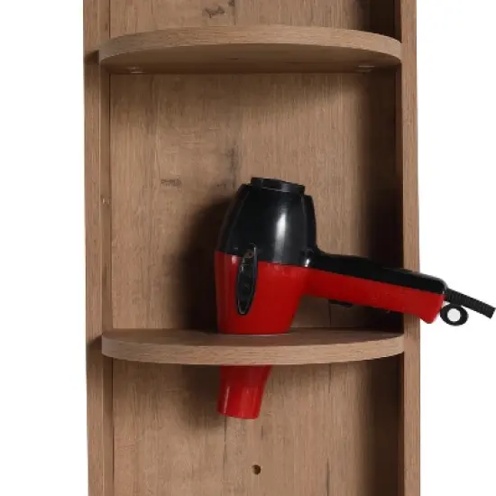 GDFStudio Sharon 12" Modern Bathroom Wall-Mounted Storage Rack with Three-tier Design image {8}