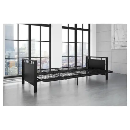 Henley Metal Arm Futon Frame Black Metal - Dorel Home Products image {11}