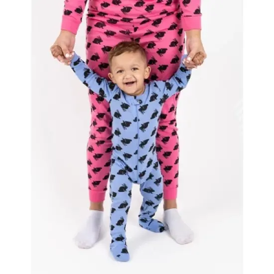Leveret Footed Sleeper Cotton Easter Pajamas image {2}