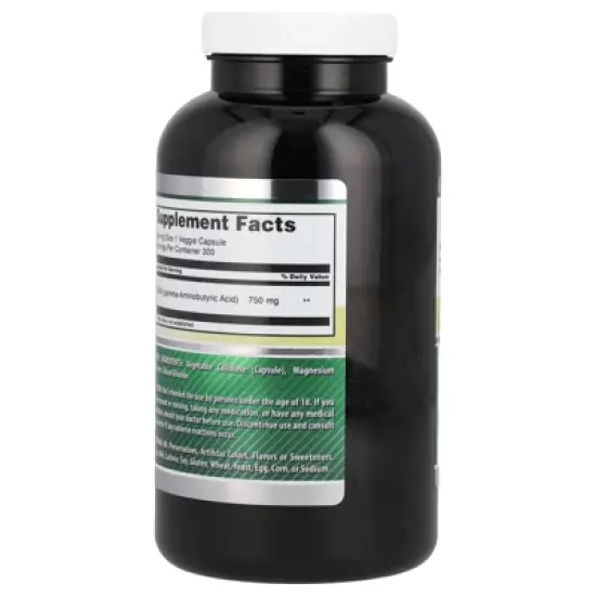 Amazing Nutrition GABA, 750 mg, 300 Veggie Capsules image {2}
