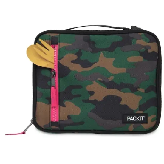 Packit Freezable Classic Lunch Box - Camo Hot Pink image {5}