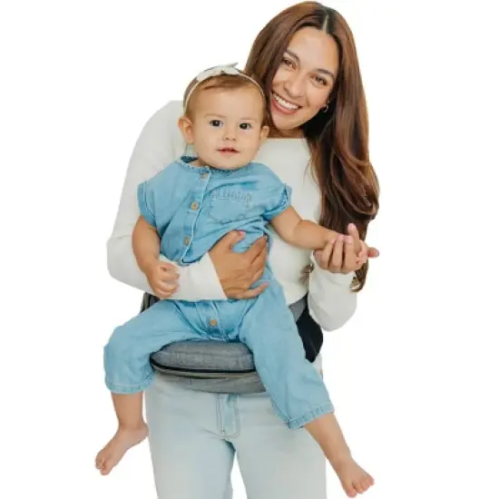 Moby Hip Seat Baby Carrier - Heather Gray image {2}
