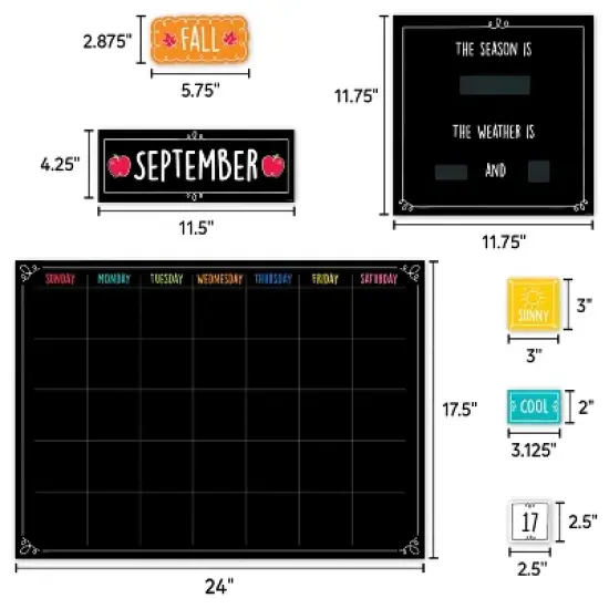 Creative Teaching Press&reg; Doodle Calendar Bulletin Board Set image {2}