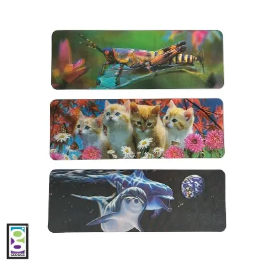 Geddes 3D Lenticular Bookmarks - 50 per bag image {2}