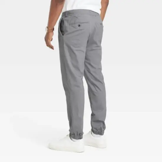 Men's Regular Fit Tapered Jogger Pants - Goodfellow & Co&trade; Dark Gray image {1}
