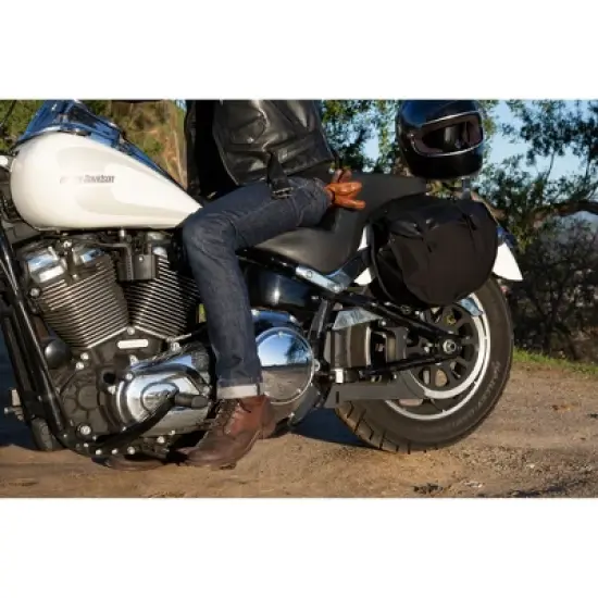 Stansport Cotton Canvas Saddle Bag Black image {3}